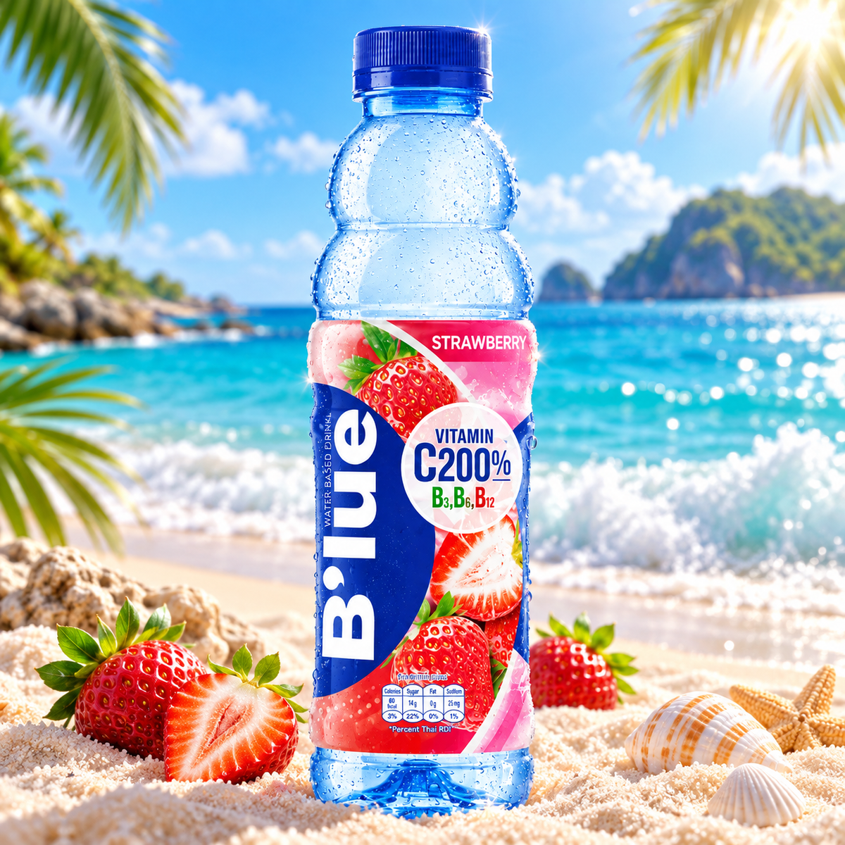 B'lue Fraise Thailande - Boisson Vitaminée