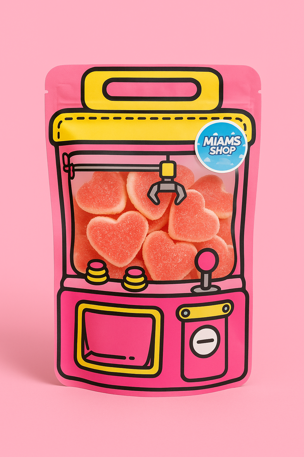 Sac bonbon coeur de peche